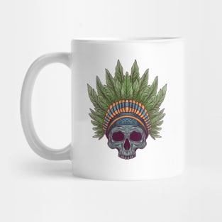 Skull leaf indian Mug